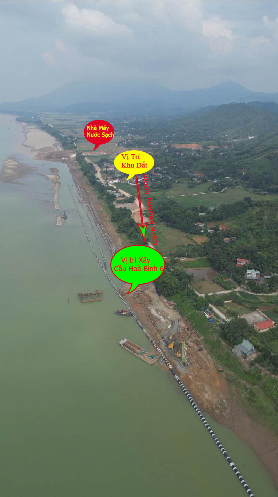Bán lô đất gần Cầu Hoà Bình 6 đã bắt đầu thi công chỉ với 650tr