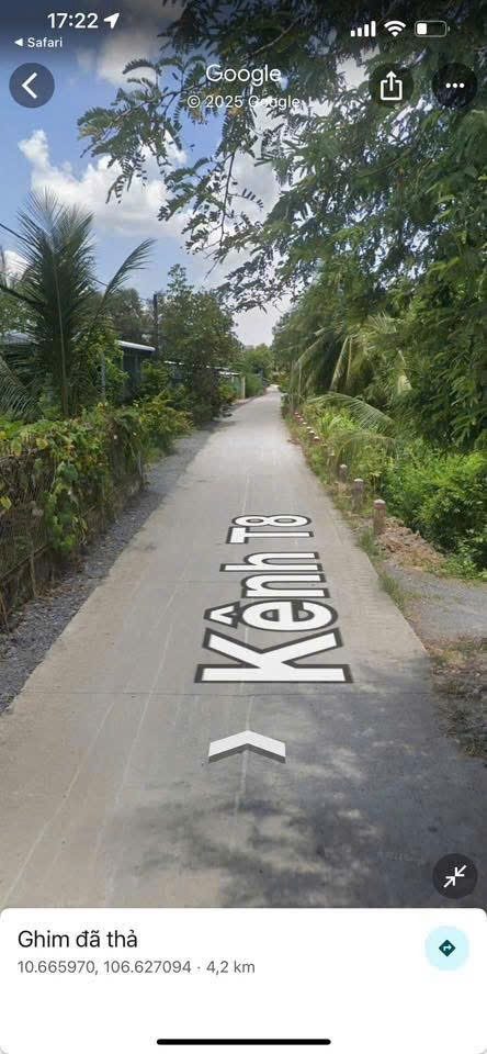 Bán đất Full thổ cư có nhà. Đường kênh T8 .xã hưng long