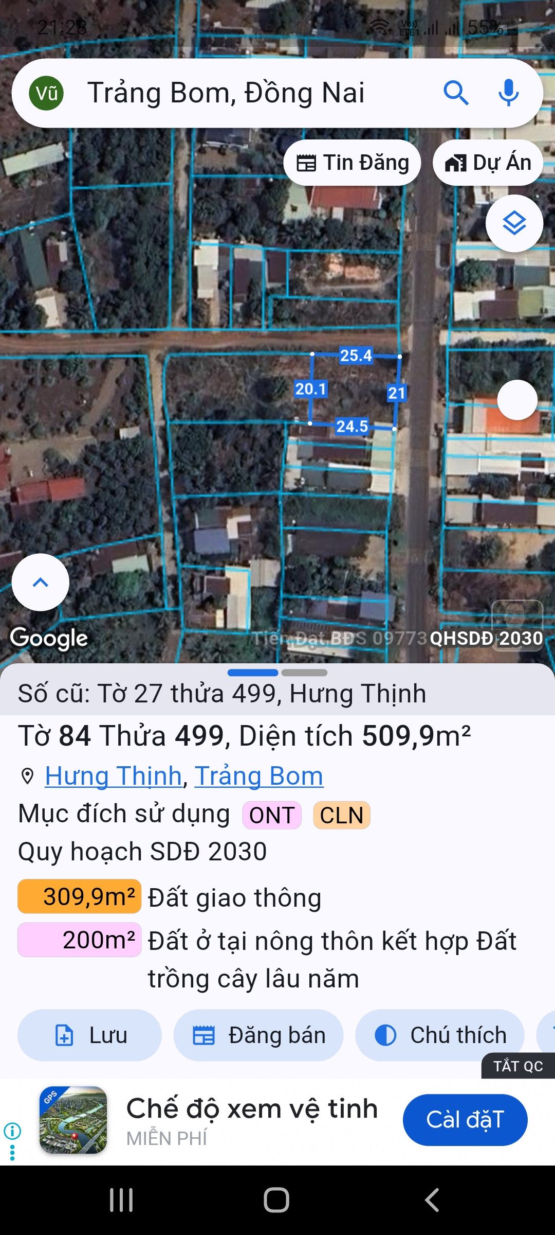 Nhà Đất Hưng thịnh trảng bom Đồng Nai