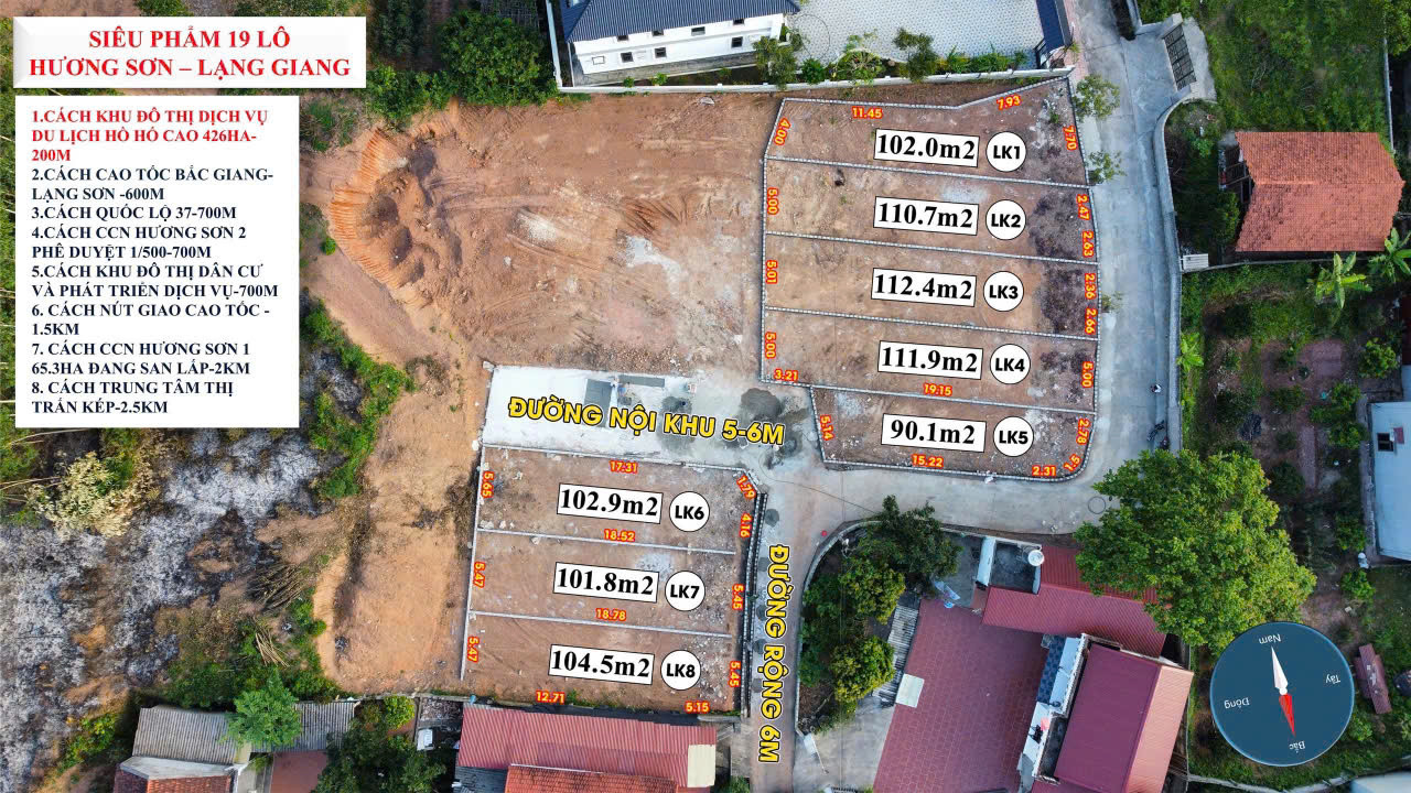 SIÊU PHẨM 19 LÔ ĐẤT F0 HƯƠNG SƠN TỪ 4XX - SÁT KĐT HỒ HỐ CAO