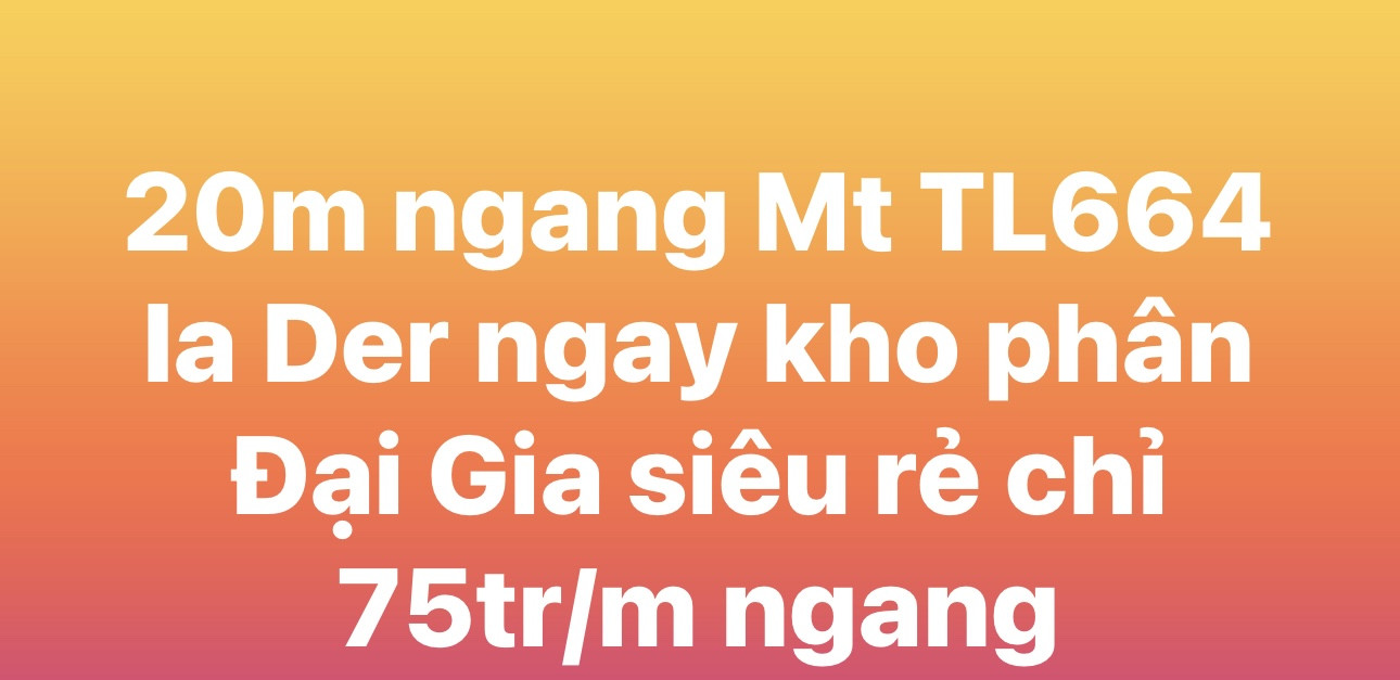 💥 20m ngang Mt TL664 Ia Der
