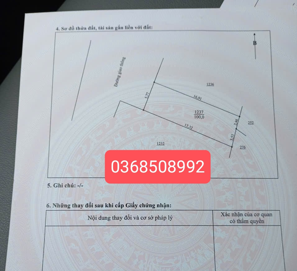 Bán đất 100m² ngang 5,7m giá 900 triệu Xã Kha Sơn