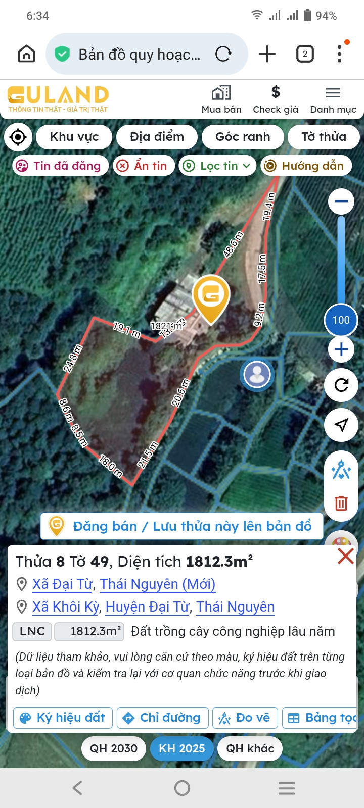 Đất ONT, diện tích 1812.3m2, thuận tiện mặt đường nhựa, giá 3 tỷ