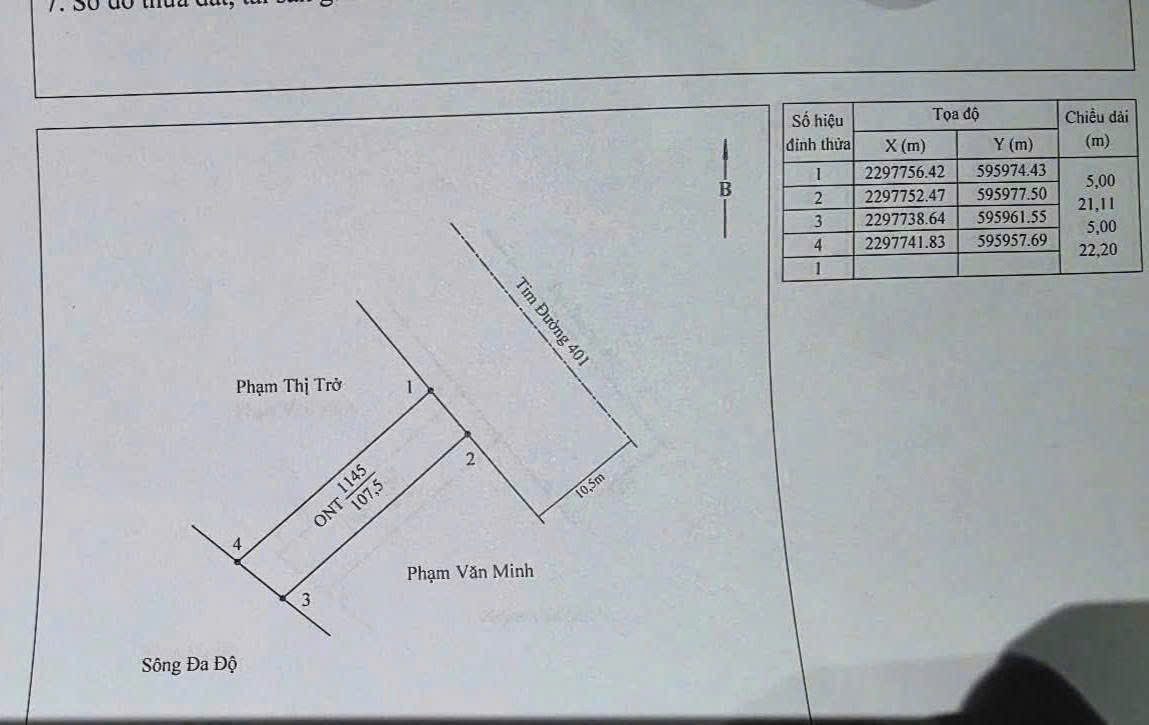 Bán 107,5m đất, Mặt tiền : 5m.Tại : Đức Phong, Đại Đồng - Kiến Thuỵ - Hải Phòng