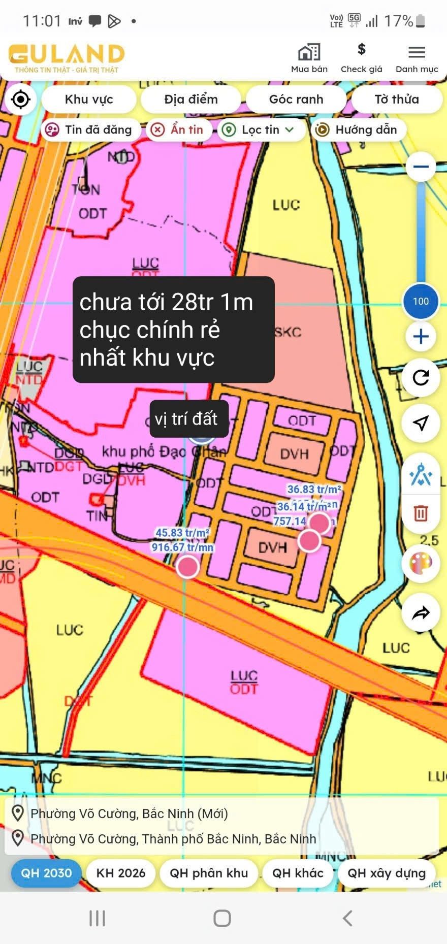 Bán đất chục chính đạo chân dt 188m2 + mt 9m giá 5.15 tỷ