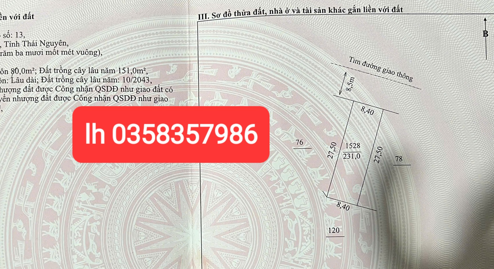 Bán nhà 231m² ngang 8.4m giá 1.9 tỷ Xã La Bằng