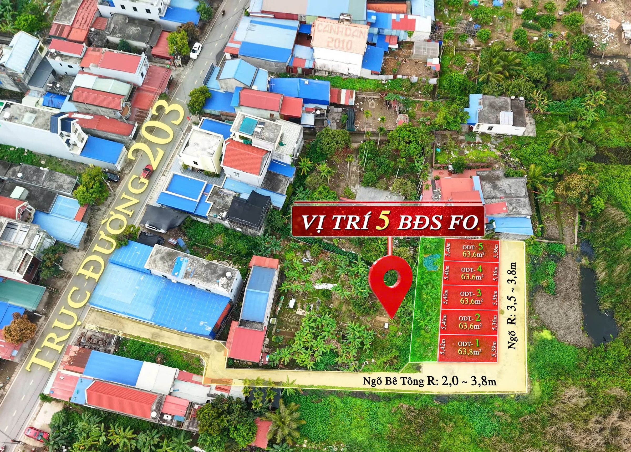 6/2026 bán đất cách trục đường 203 20m dân cư đông đúc Lhe 0342165555