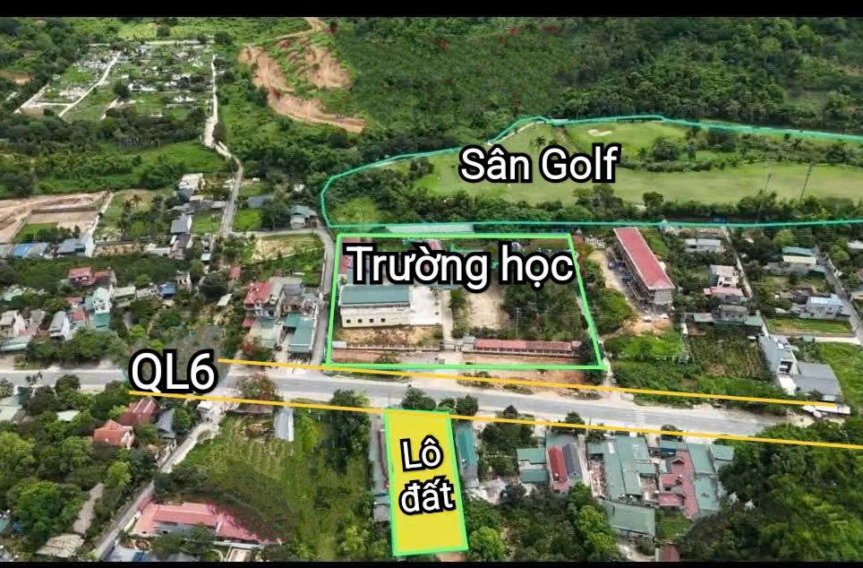 629m  có 212m thổ cư - Mtiền QL6 hơn 9m - đối diện trường học C1 C2