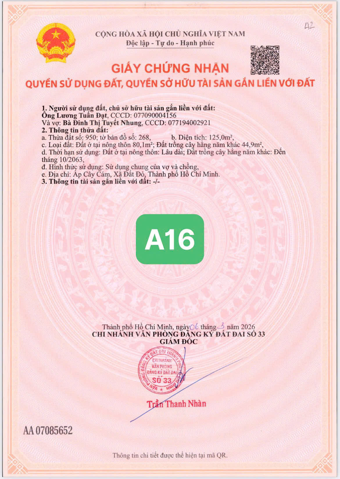 🔥 CHỈ TỪ 250 TRIỆU SỞ HỮU NGAY ĐẤT TẠI ĐẤT ĐỎ – BRVT - SỔ SẴN