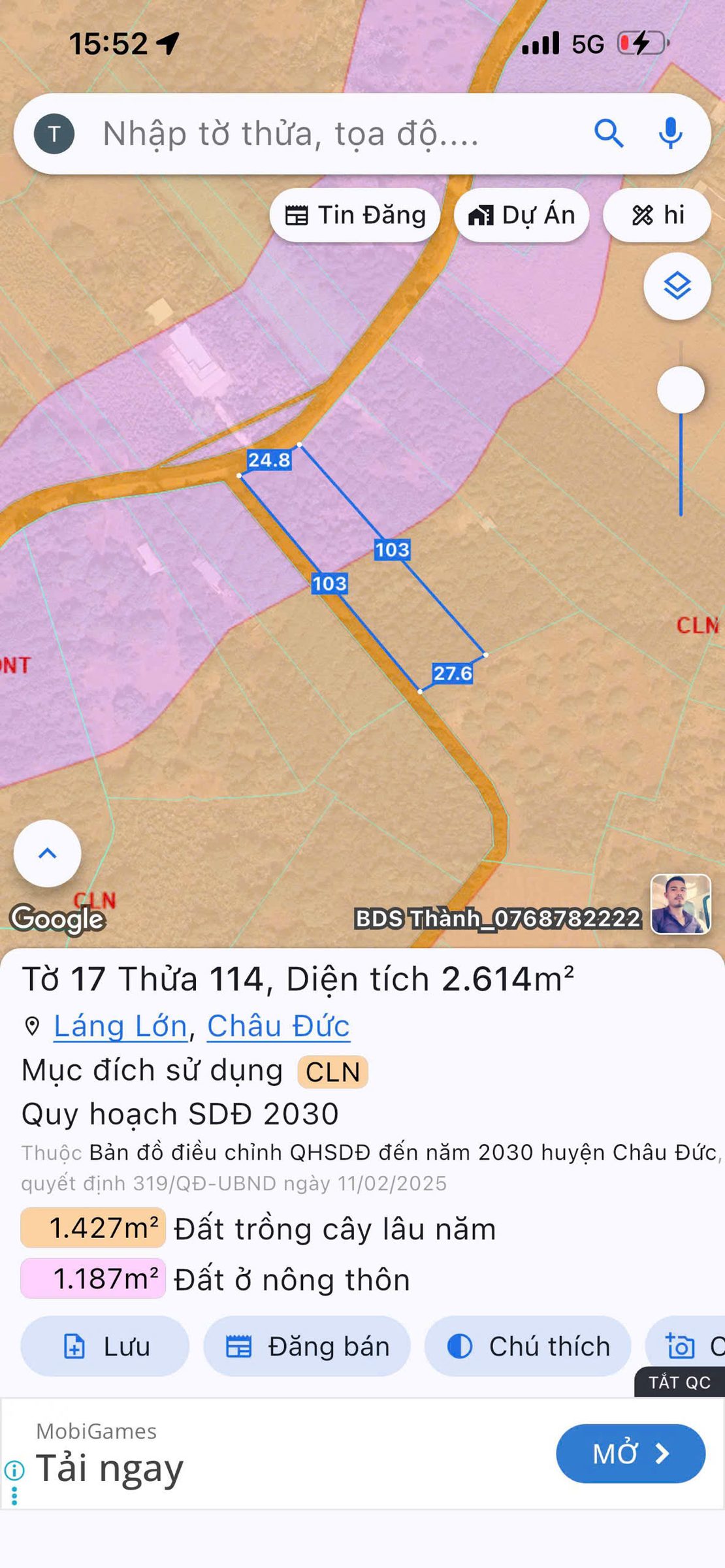 🔥 SIÊU PHẨM 2 MẶT TIỀN TẠI LÁNG LỚN – CHÂU ĐỨC 🔥

💰 Giá bán: 6 tỷ đồng

📍 Vị trí: Láng Lớn, Châu Đức, TP.HCM

📐 Diện tích: 2.614m²