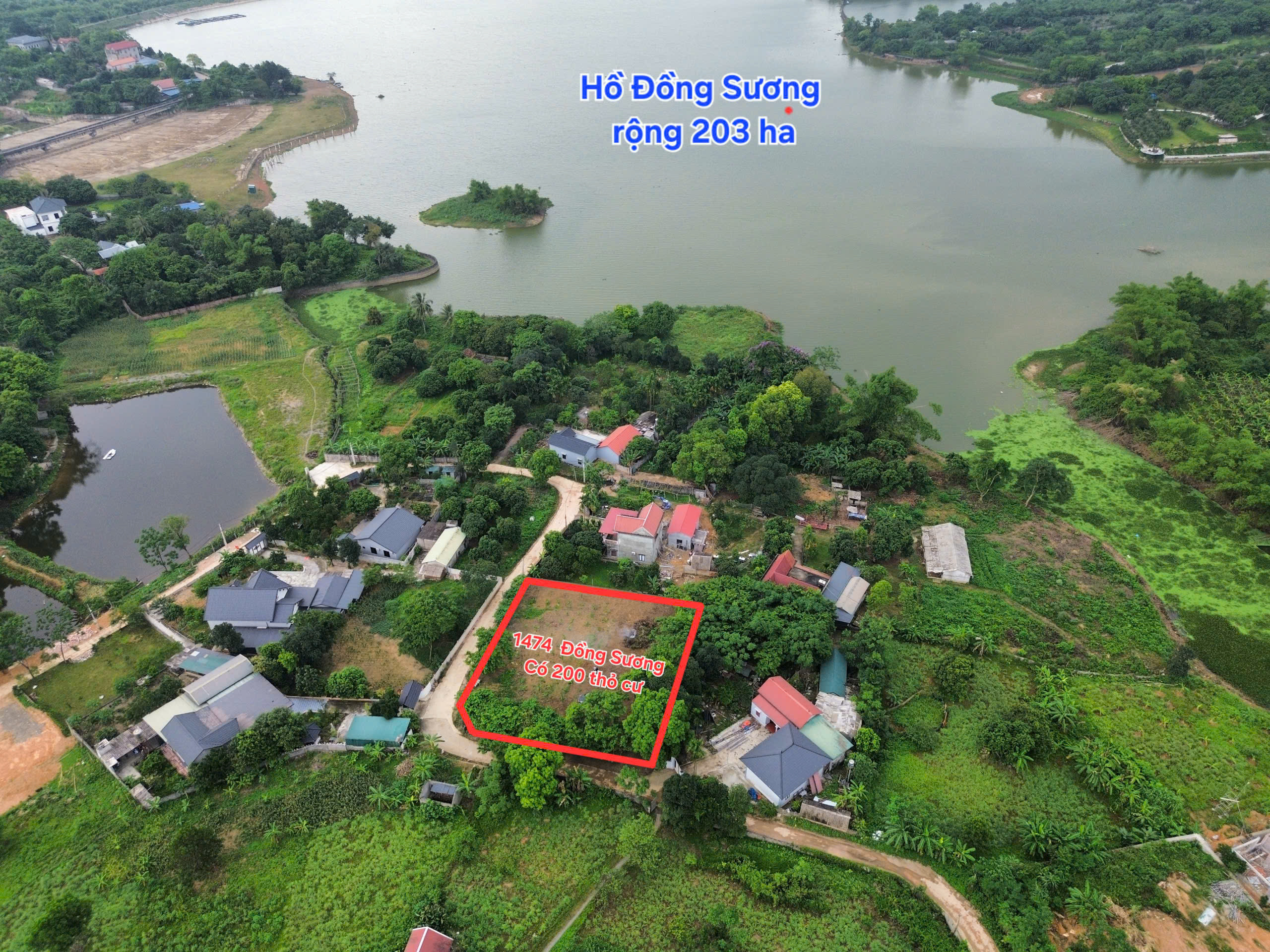 1474m - lô góc - gần hồ - vị trí đẹp - chỉ 4.x tr/m