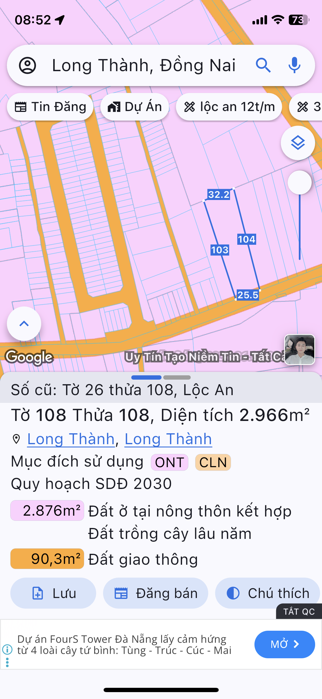 3000m2 ĐƯỜNG NHỰA KHU DÂN CƯ LỘC AN NGAY ERA CITY