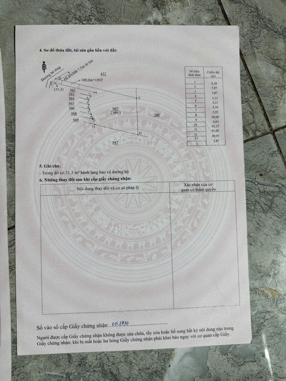 Chính chủ cần bán gấp lô đất 2sào3,đất có thổ cư 100m2