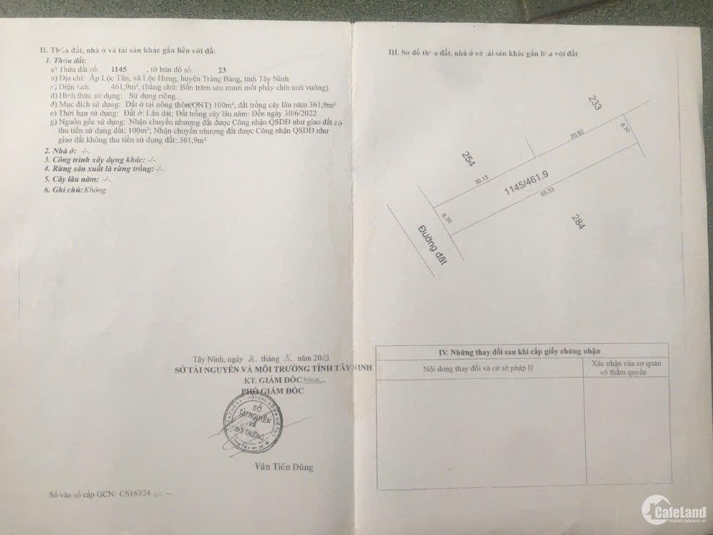 Siêu phẩm cần bán căn nhà ngay Lộc Hưng 750triệu sổ hồng riêng 461m2 bao phí