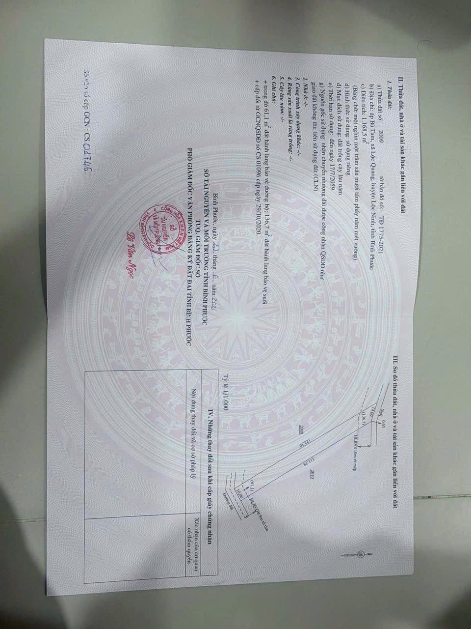 CHÍNH CHỦ CẦN BÁN ĐẤT VƯỜN GIÁP SUỐI - ẤP BÙ TAM, LỘC QUANG, LỘC NINH (SỔ HỒNG SẴN)