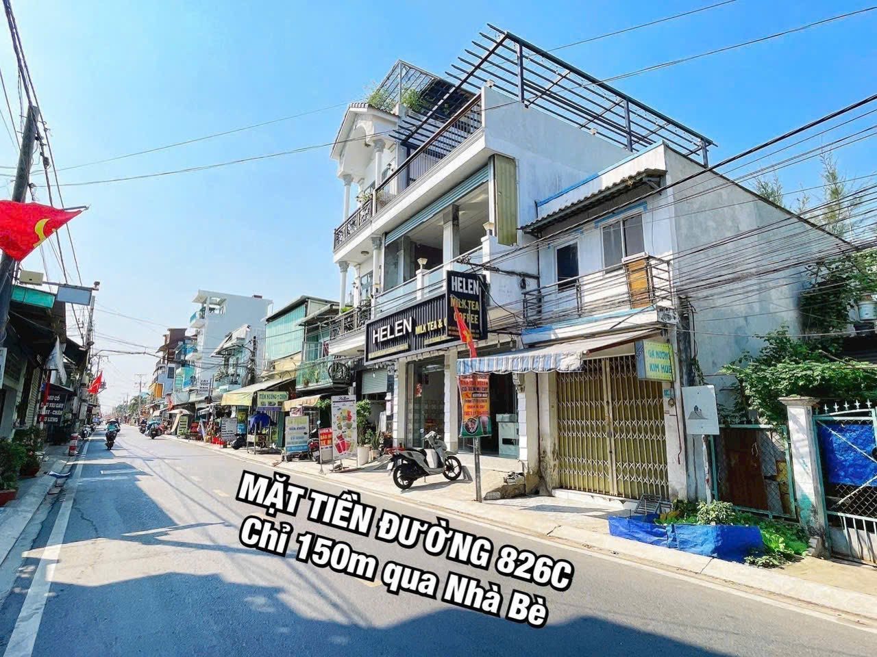 Nhà mặt tiền 826C, sổ hồng riêng, hỗ trợ vay ngân hàng, diện tích 3M*10M - giá 1,8 tỷ