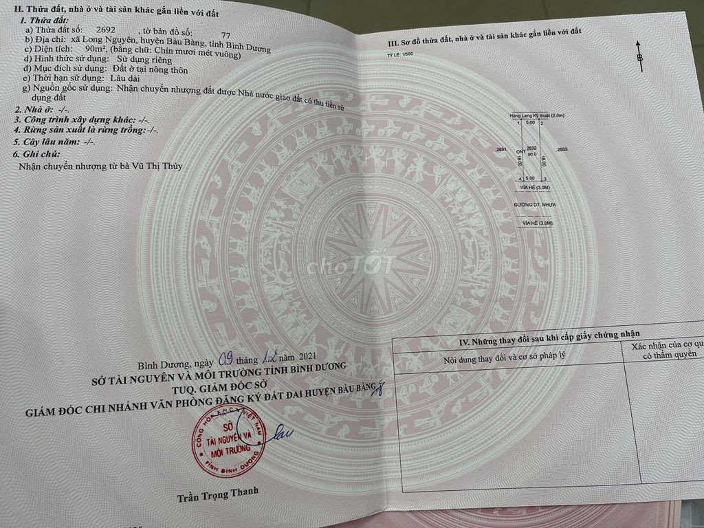 cần bán đất tại khu đô thị Phức Hợp Nam Long 3 Bình Dương