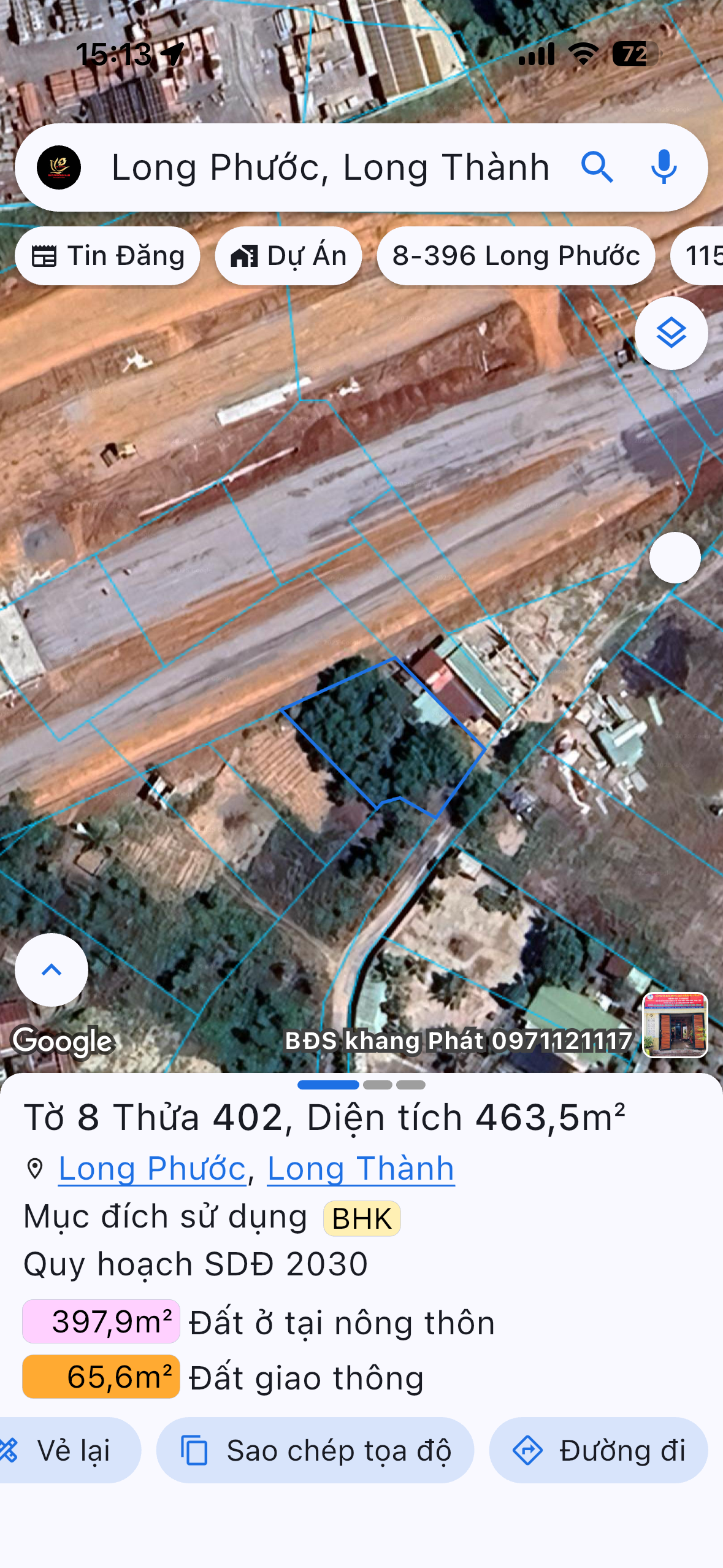 Bán đất 463m² ngang 20m giá 23 tỷ tại Xã Long Phước Huyện Long Thành