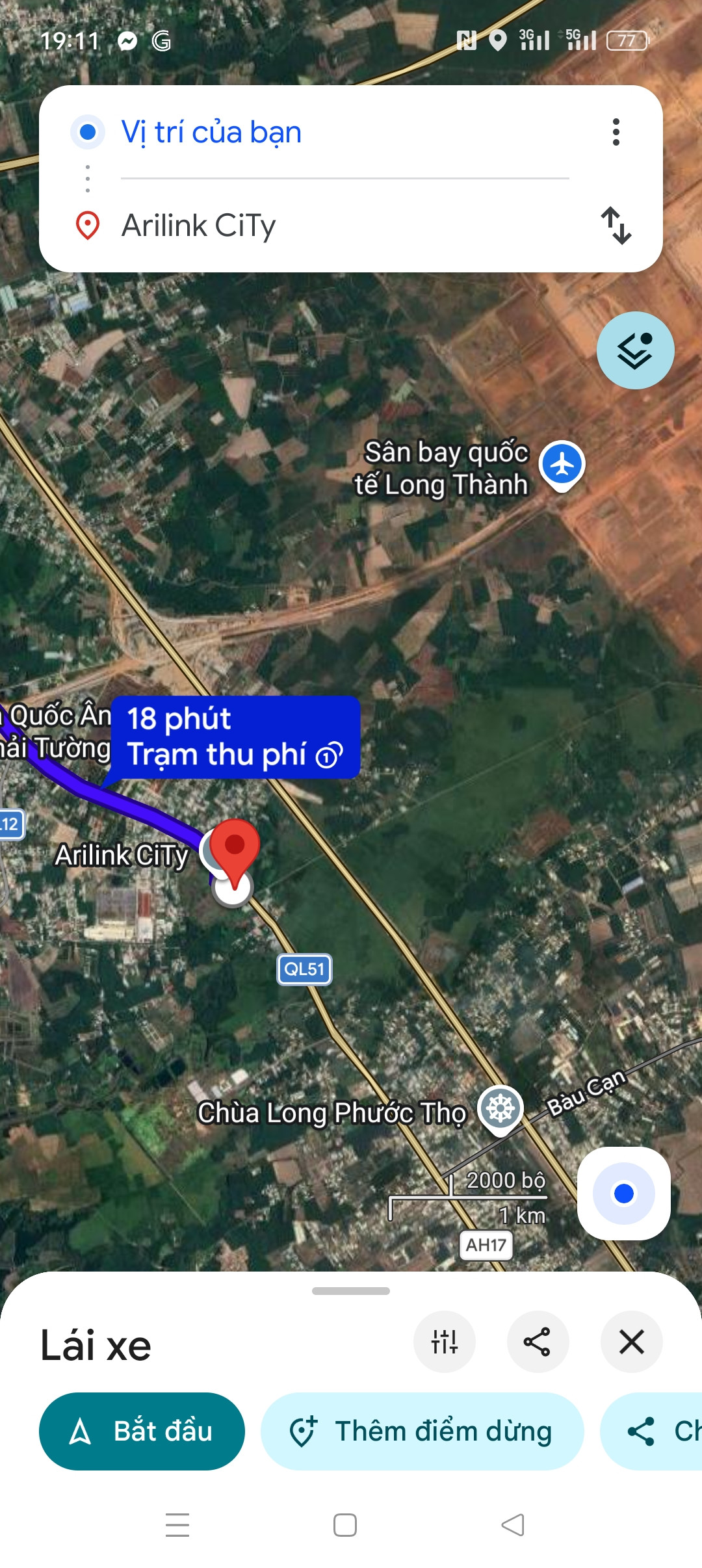 Ngay cổng vào sân bay long thành Bán Đất 4hecta long phước giá 240 ti
