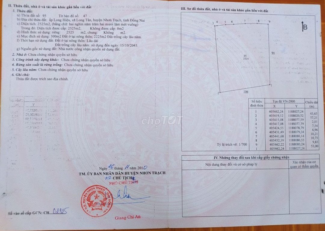 Nhà Đất Long Tân Nhơn Trạch Đồng Nai