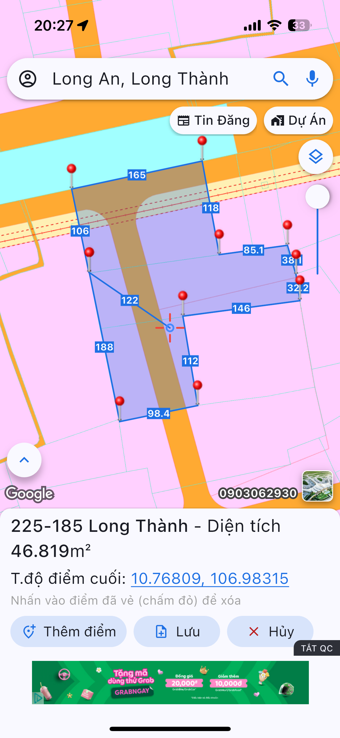 Bán đất 47000m² ngang 165m giá 118 tỷ tại Xã Long Thành