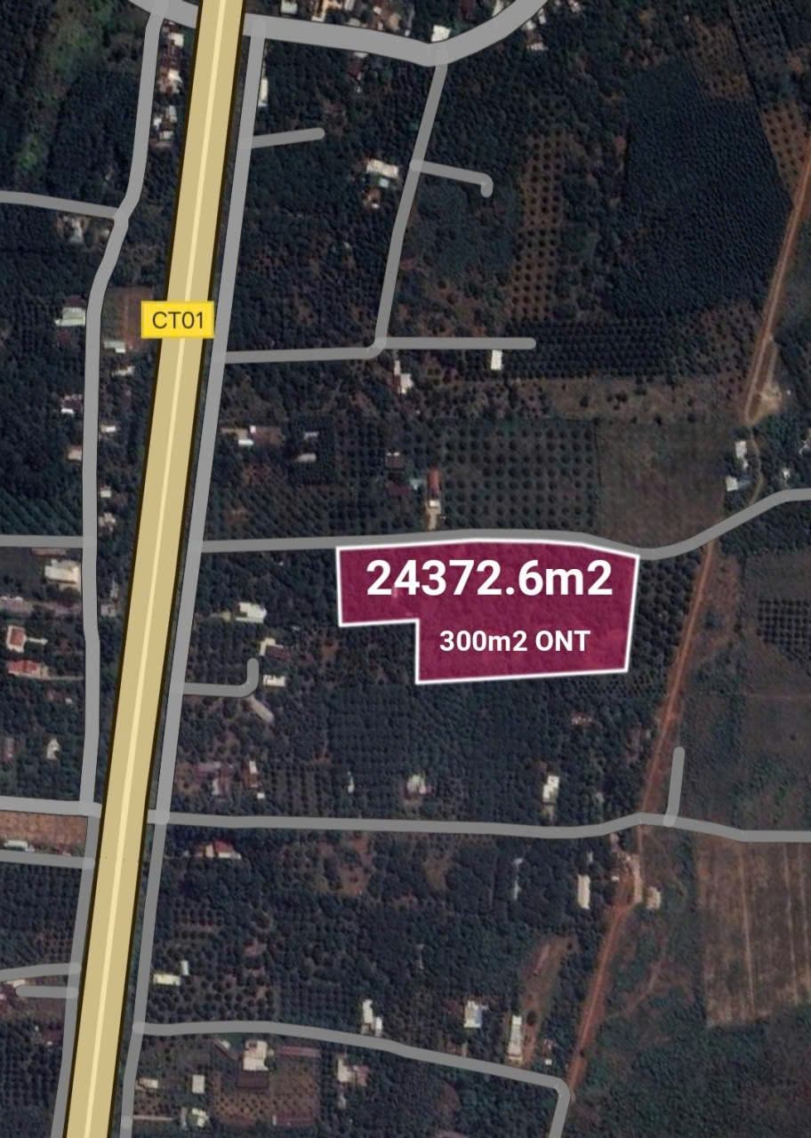 Bán đất 24372.6m² ngang 250m giá 73 tỷ Xã Long Thành