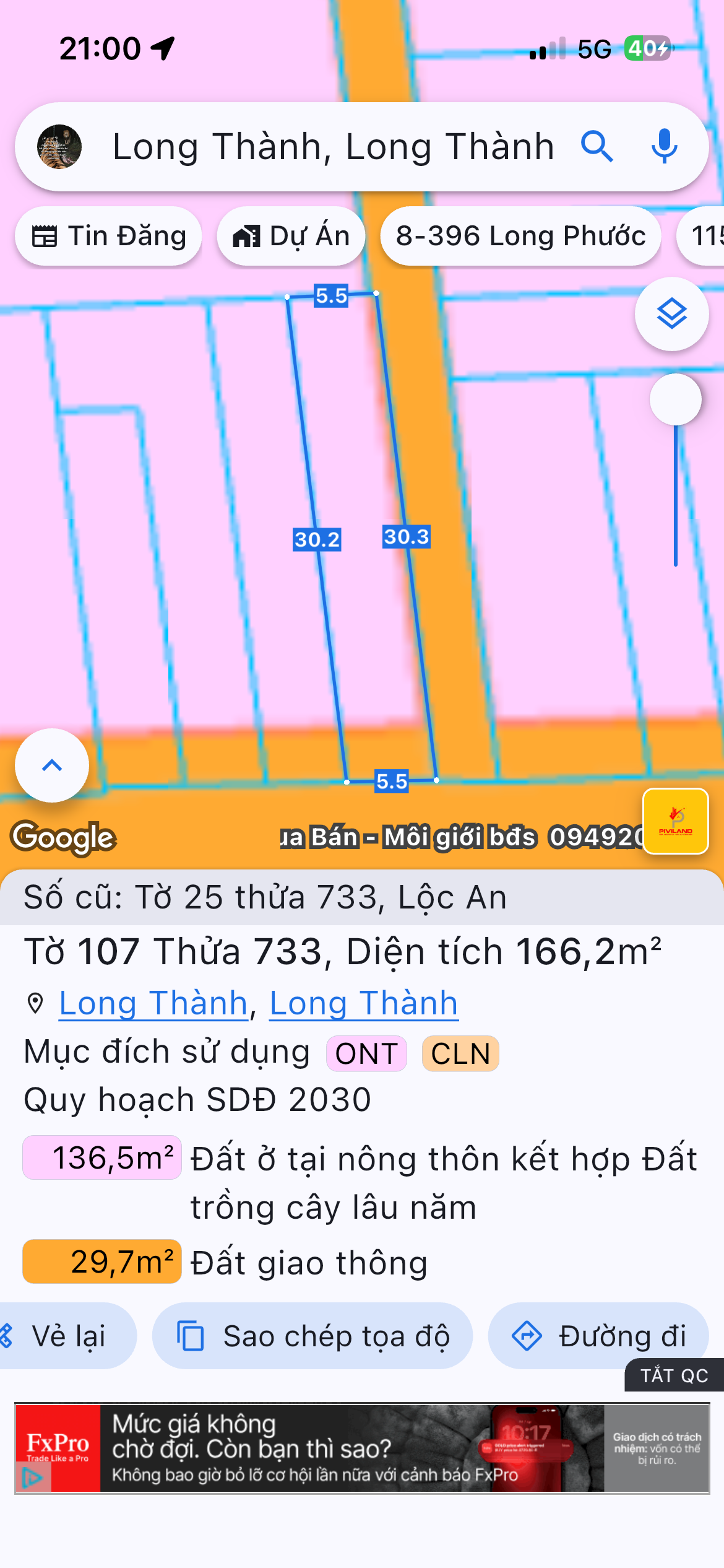 Bán đất 166m² có sẵn 80m² thổ cư ngang 5m giá 4.39 tỷ tại Xã Long Thành