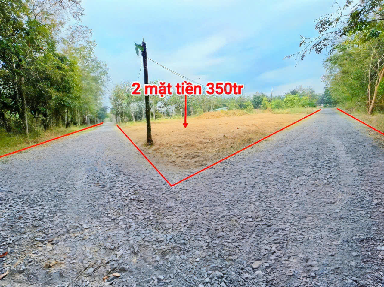 Đất Tây Ninh 281m2 lô góc 2 mặt tiền 350tr đất thổ cư sdt 0394694404