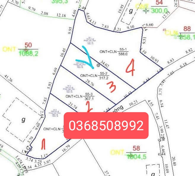 Bán đất 317m² ngang 10m giá 680 triệu Xã Lục Nam