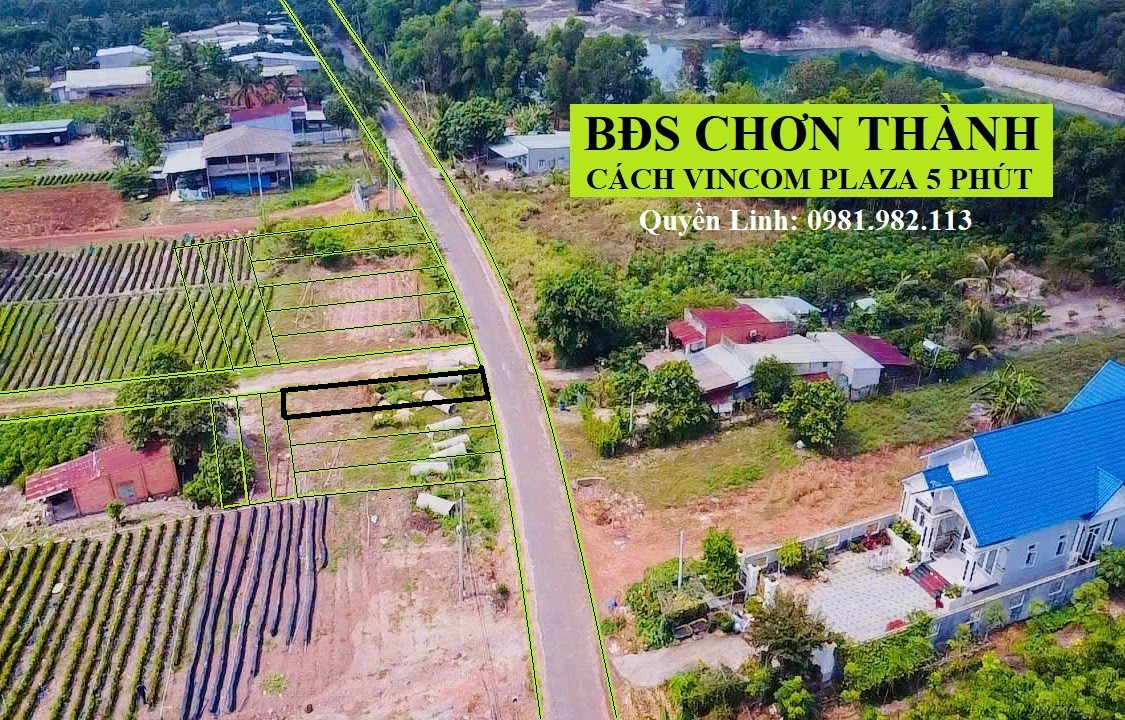 Góc 2MT - 480TR - Cách Chợ Phường 900m - Ra TTTM Vincom 5p - Đất Minh Hưng - Chơn Thành