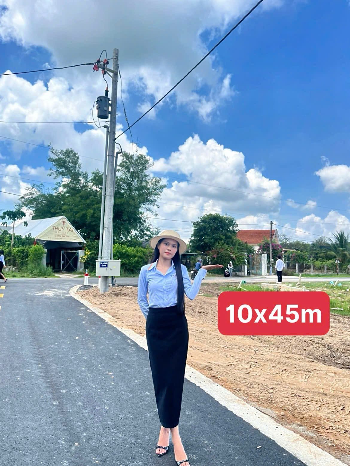 Chủ để lại 1 cặp 10x45m, giá bao sổ chỉ 545tr, khu vực đông dân cư, gần trường học Minh Thạnh.
