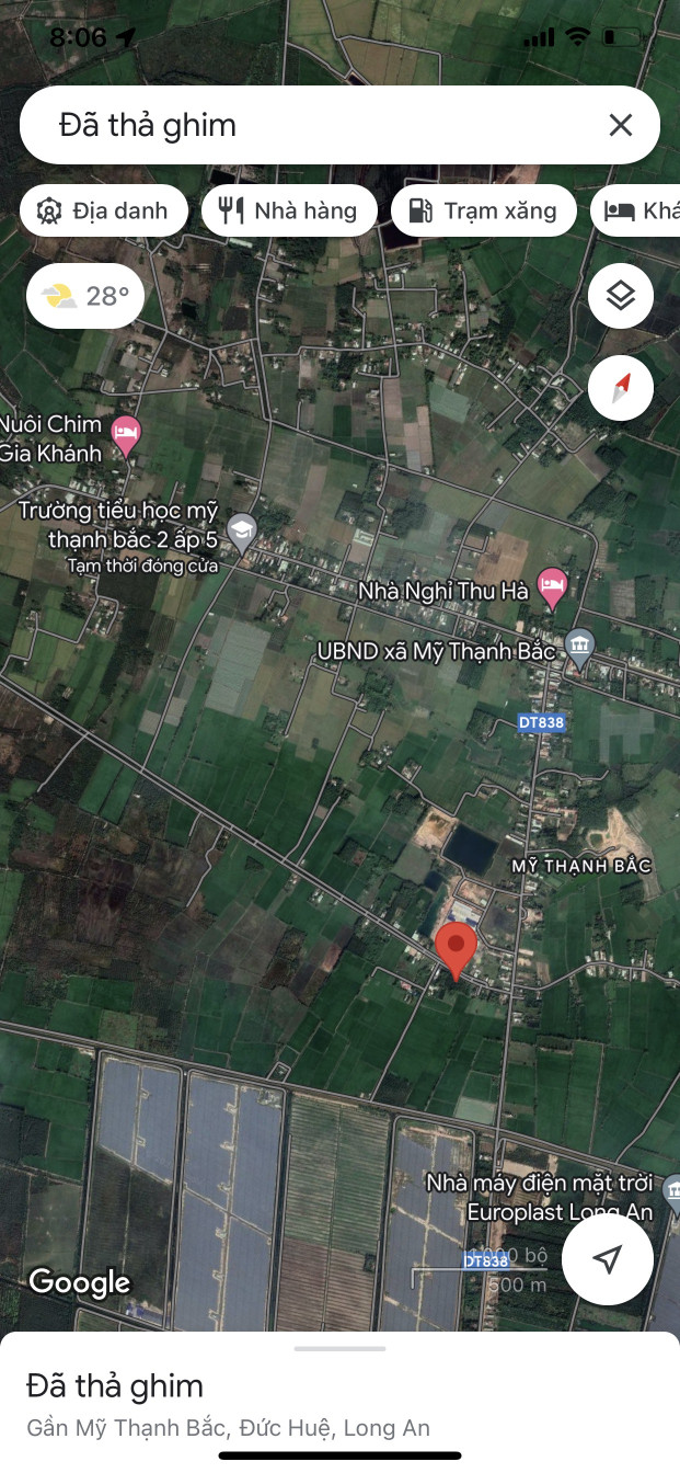 Bán đất 1954m² ngang 34m giá 3 tỷ Xã Mỹ Quý