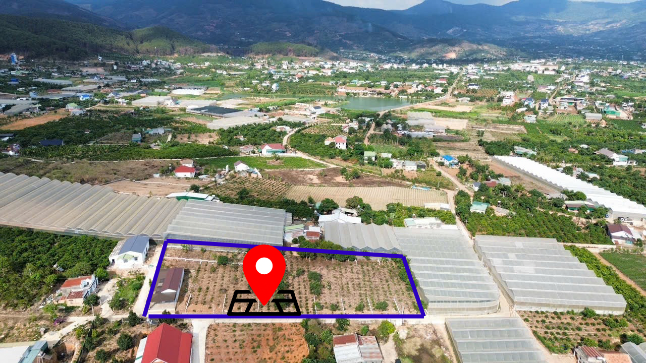 Đất Thổ cư bằng view đẹp TT Nam Ban cách DT725 chỉ 1,4km gần chợ siêu thị vv 0938609098