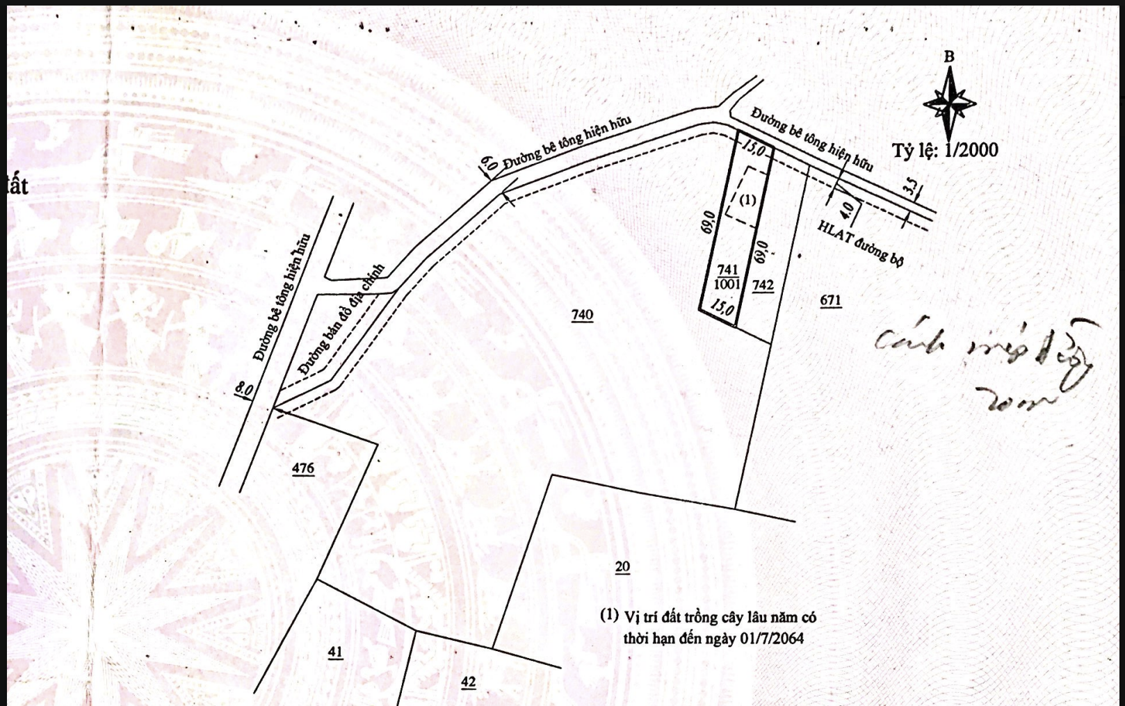 2,2tỷ TL 1001m2(200m2 TC) Lh 0938609098