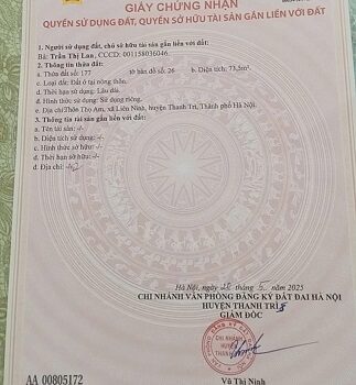 🔹Chính chủ bán nhà đất giá rẻ nhất tại thôn Thọ Am, xã Liên Ninh (Thanh Trì), Hà Nội, 0982067128