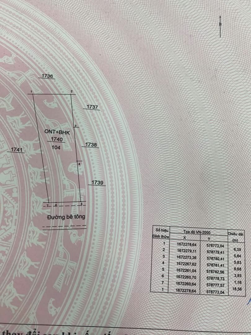 Bán đất 104m² full thổ cư ngang 5m giá 390 triệu tại Xã Nghĩa Giang