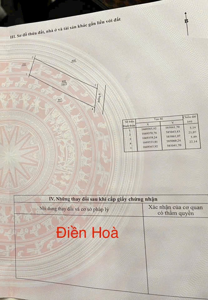 Bán đất 108m² full thổ cư ngang 5.14m giá 650 triệu tại Xã Nghĩa Giang