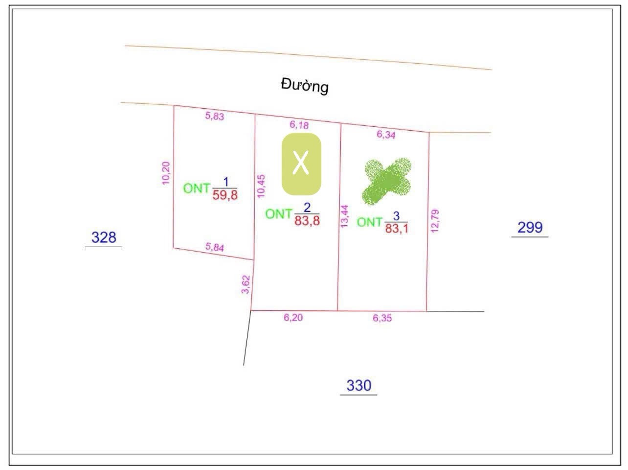 Bán đất 83m² ngang 6,2m giá 4.81 tỷ Xã Nghĩa Trụ