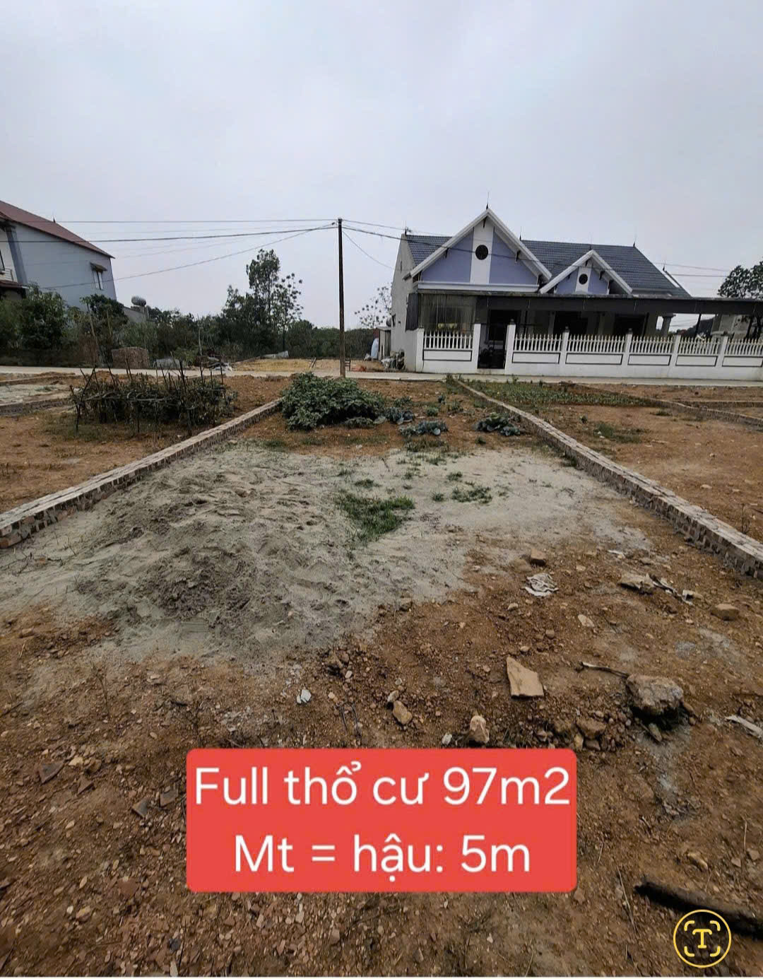 Bán đất ở 97m2 giá 1,6 tỷ. Lh chính chủ 03 4664 8118