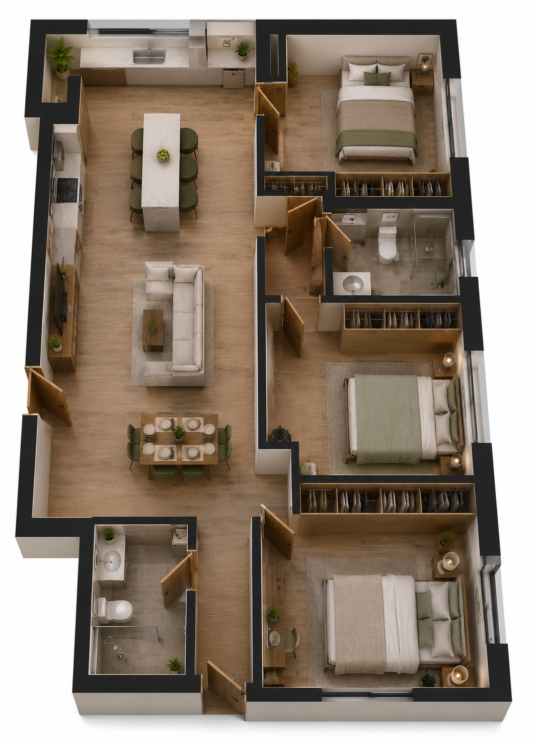 2 căn/tầng 76m2 - Giá 6.77 tỷ - 3PN2WC Arcadia At Lavila Kiến Á