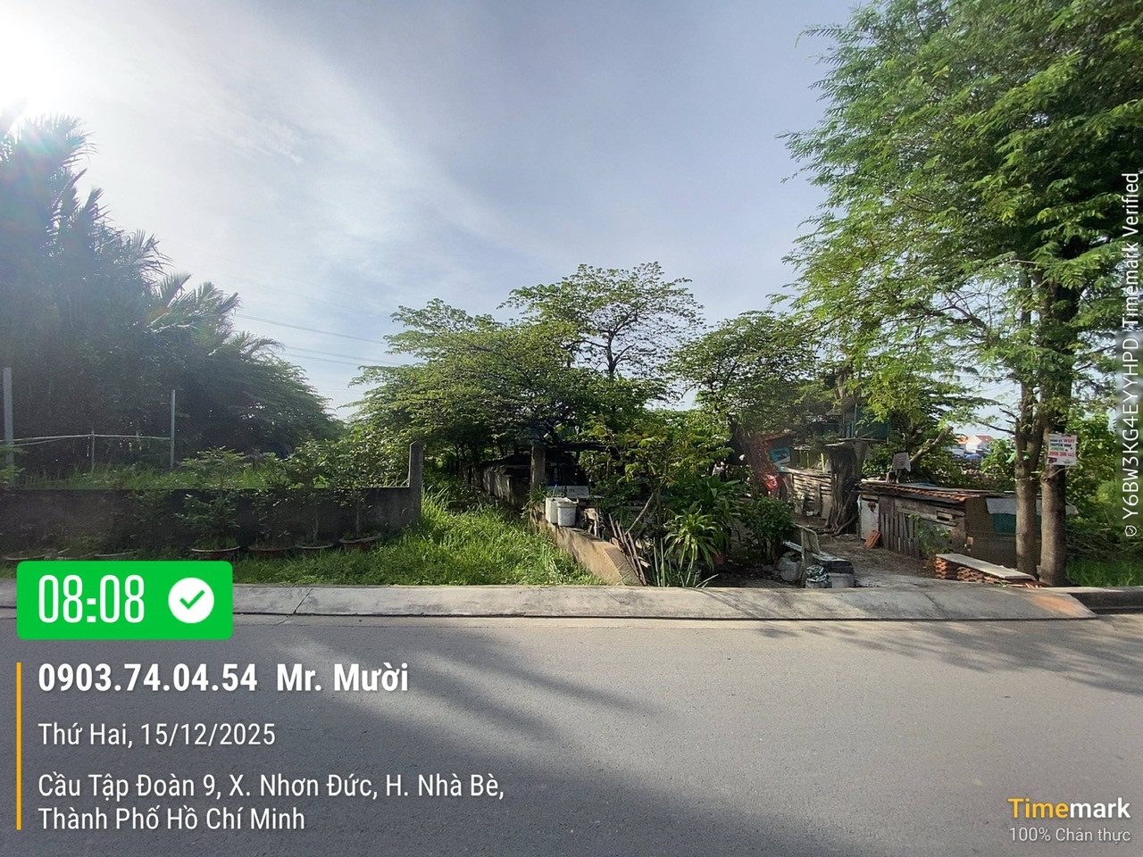 Bán đất đường lê văn lương dt 270m2 đường nhựa 8m, kdc hiện hữu giá 6,7 tỷ