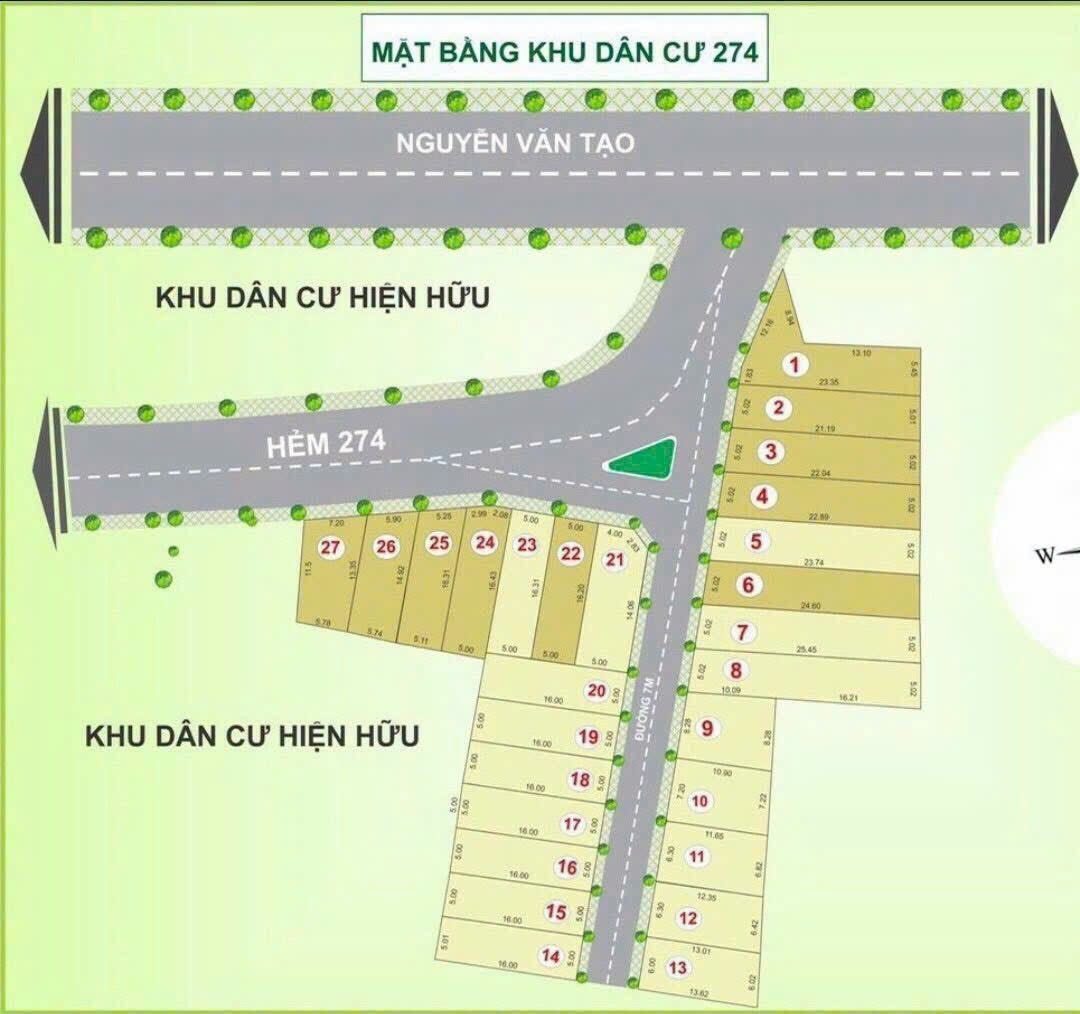 Bán Đất 81.7m2 có sẵn 81.7 m2 thổ cư giá 3.55 tỷ tại H. Nhà Bè, Tp. Hồ Chí Minh Xã Nhơn Đức Huyện Nhà Bè TP. Hồ Chí Minh