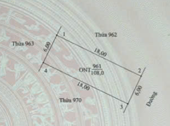 Bán đất 108m² ngang 6m giá 3.0 tỷ tại Xã Ninh Phúc Thành phố Ninh Bình