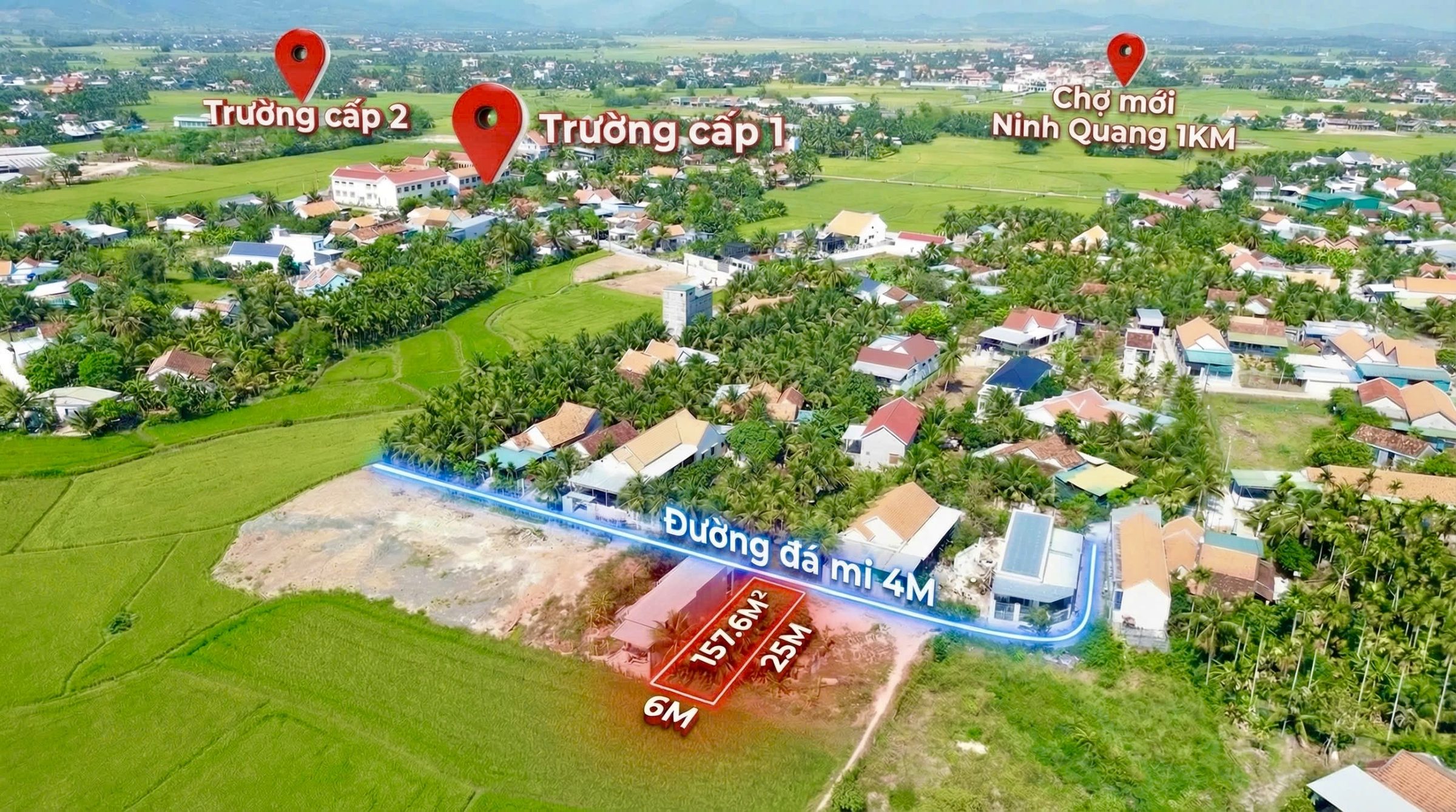 Đất thôn Thạch Thành, Ninh Quang giá RẺ