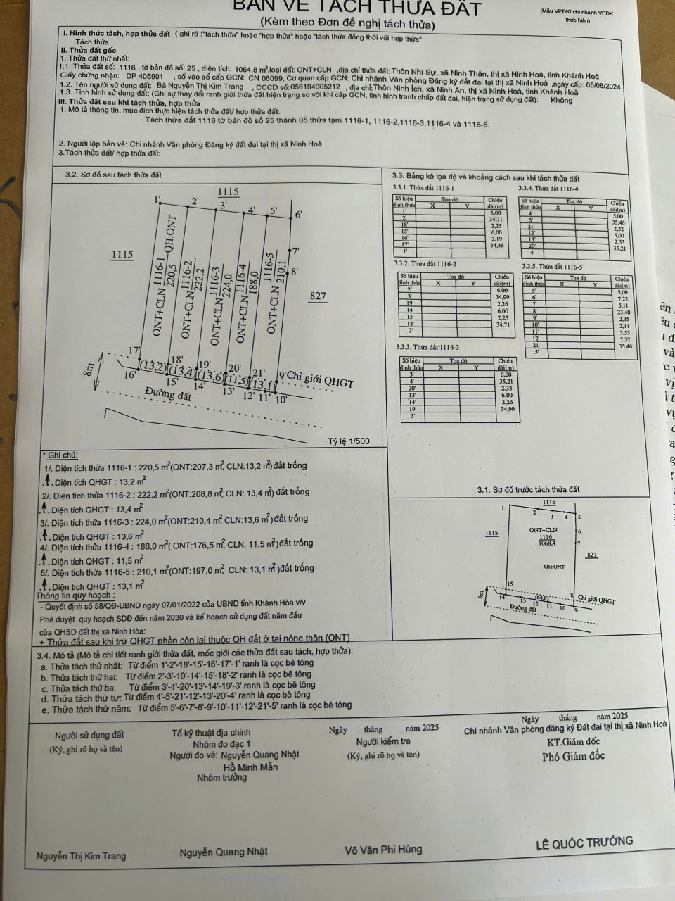 Bán đất 224m² full thổ cư giá chỉ 370 triệu tại Xã Ninh Thân Thị xã Ninh Hòa. LH 0938156791 e hiếu