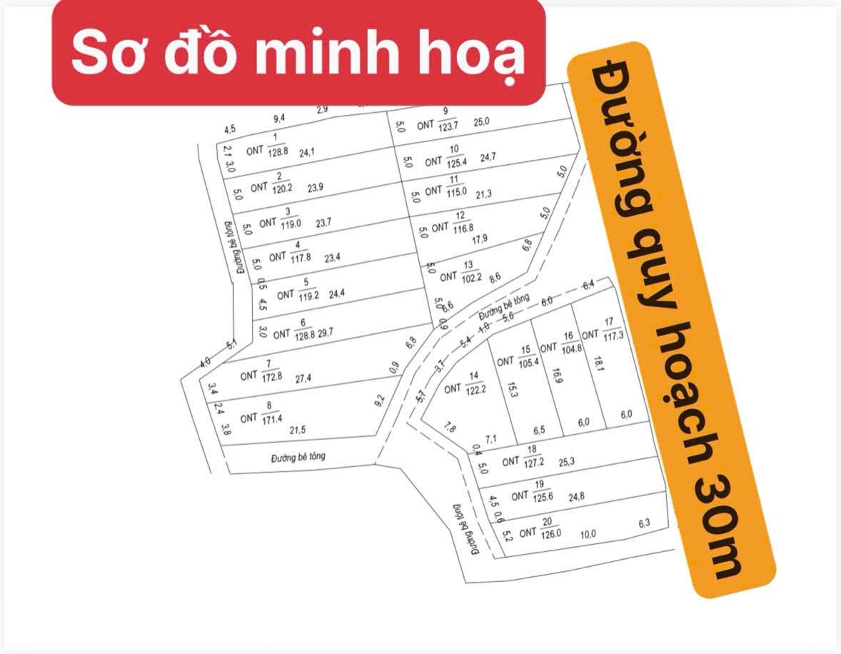Cần bán sỉ nguyên lock phân lô Ninh Thọ