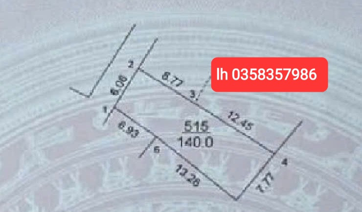 Bán đất 140m² full thổ cư ngang 7.77m giá 2.7 tỷ tại Xã Nội Bài