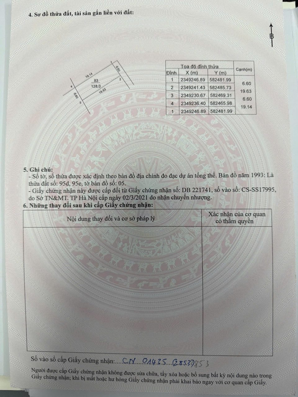Bán đất chính chủ Full thổ cư, thôn Bắc Thượng, xã Nội Bài