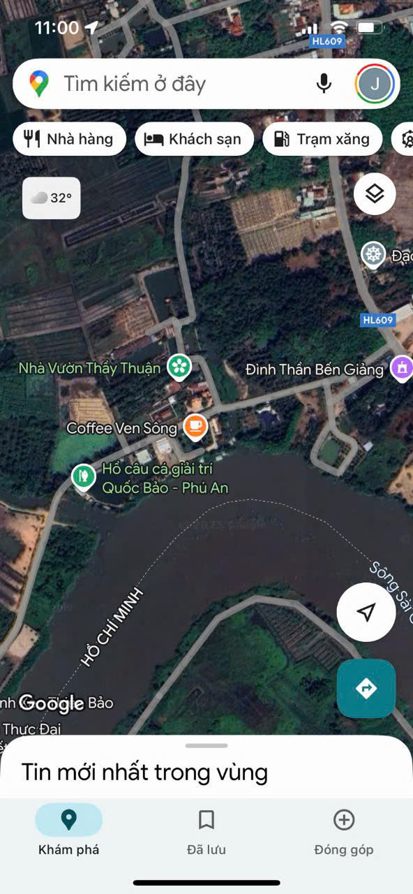 Bán đất phú an, bến cát view sông sài gòn 14x50, 800 m2 có 200 m2 thổ cư giá 5ty2