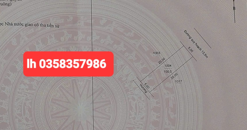 Bán đất 100m² ngang 5m giá 2.35 tỷ Xã Phú Bình